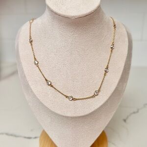 Giani Bernini 18K Gold Necklace with Crystal Accents